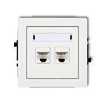 Gniazdo komputerowe 2xRJ45 kat. 6 DECO Gniazdo komputerowe 2xRJ45 kat. 6 DECO