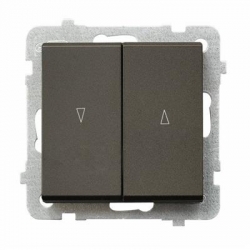 OSPEL SONATA Łącznik żaluzjowy 10AX 2200W czekoladowy metalik ŁP-7R/m/40
