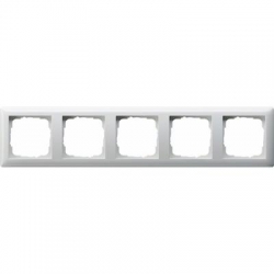 Gira Ramka pięciokrotna Standard 55 biał y