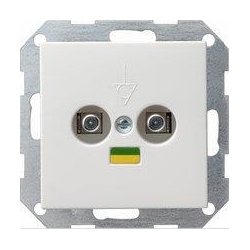 Gira Gniazdo wyr. pot. podw. System 55 b iały