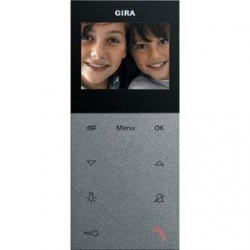 Gira Unifon wideo AP System 55 kolor alu miniowy