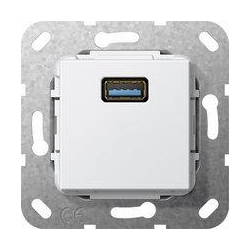 Gira USB 3.0 A Przejściówka Urządzenie p odtynk. biały System 55