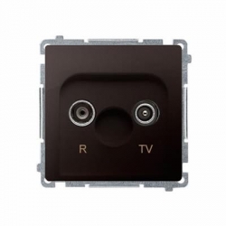 KONTAKT-SIMON Basic Gniazdo antenowe R/TV końcowe czekoladowy BMZAR1/1.01/47