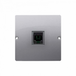 KONTAKT-SIMON Basic Gniazdo pojedyncze telefoniczne RJ11 stal inox BMTU.01/21