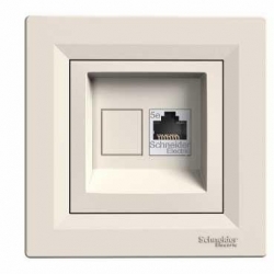 SCHNEIDER ELECTRIC ASFORA Gniazdo komp poj RJ45 kat.5e kremowe EPH4300123