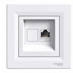 SCHNEIDER ELECTRIC ASFORA Gniazdo komp poj RJ45 kat.6 białe EPH4700121