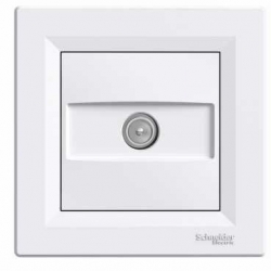 SCHNEIDER ELECTRIC ASFORA Gniazdo antenowe TV przelotowe 8dB białe EPH3200