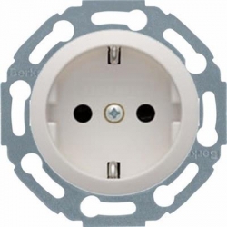 HAGER POLO Berker 1930 Gniazdo z/u schuko 230V biały 474520