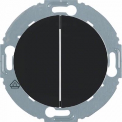 HAGER POLO Berker 1930 ściemniacz LED czarny 2-krotny 85422101+85142131