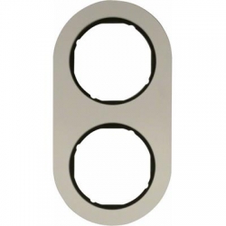 HAGER POLO Berker Serie R.classic Ramka 2-krotna alumin. czarny środek 10122084