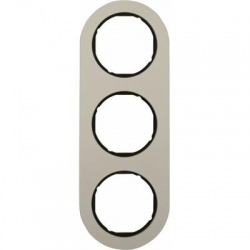 HAGER POLO Berker Serie R.classic Ramka 3-krotna alumin. czarny środek 10132084