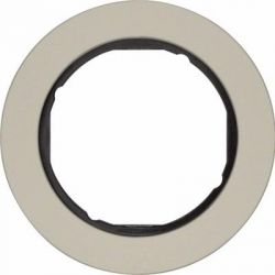 HAGER POLO Berker Serie R.classic Ramka 1-krotna stal czarny środek 10112004