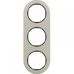 HAGER POLO Berker Serie R.classic Ramka 3-krotna stal czarny środek 10132004