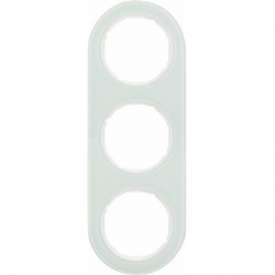 HAGER POLO Berker Serie R.classic Ramka 3-krotna szkło białe 10132009