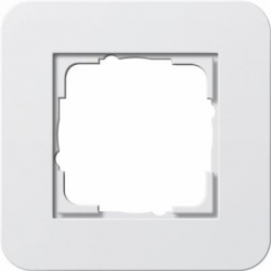 Gira E3 Ramka pojedyncza czysta biel z połyskiem podstawa czysta biel 0211410