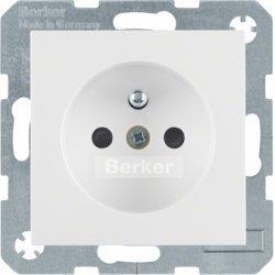 HAGER POLO Berker B.3/B.7 gniazdo poj. z/u biały mat 396380+3965761909