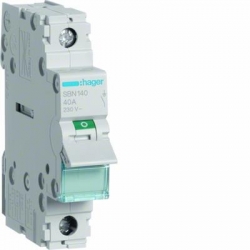 HAGER POLO Rozłącznik modułowy 40A 1P SBN140