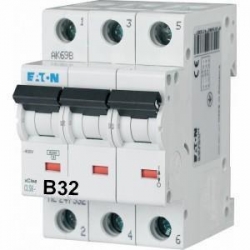 EATON Wyłącznik nadprądowy 3P B 32A 6kA AC CLS6-B32/3-DP 270411