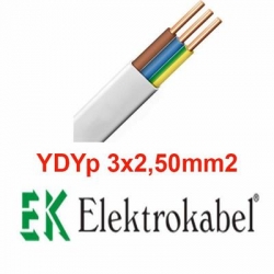 kabel elektrokabel ydyp płaski 3x2,5mm2-304003