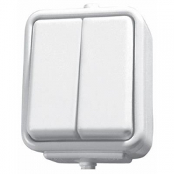 SCHNEIDER ELECTRIC Cedar Łącznik świecznikowy hermetyczny IP44 10A 250V biały natynkowy WNT500C01