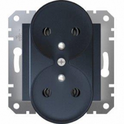 SCHNEIDER ELECTRIC ASFORA Gniazdo podwójne z/u antracyt EPH9810271