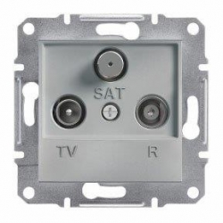 SCHNEIDER ELECTRIC ASFORA Gniazdo antenowe RTV-SAT końcowe 1dB aluminium EPH3500161