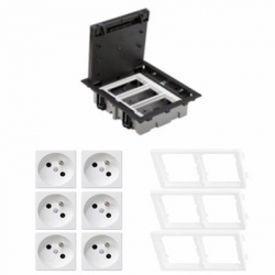 KONTAKT SIMON FLOOR BOX puszka podłogowa 6x gniazdo pojedyncze z/u do podłóg technicznych ( podniesionych )