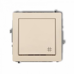 Karlik DECO łącznik krzyżowy beżowy PODTYNKOWY bez ramki IP20 10AX 250V 1DWP-6