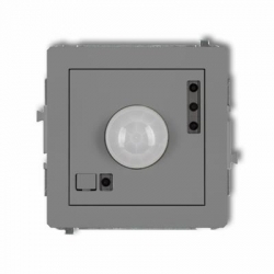 Karlik DECO elektroniczny czujnik ruchu szary mat PODTYNKOWY bez ramki IP 20, 230V~ 50Hz 3200W 27DCR-1