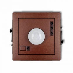 Karlik DECO elektroniczny czujnik ruchu brązowy metalik PODTYNKOWY bez ramki IP 20, 230V~ 50Hz 3200W 9DCR-1