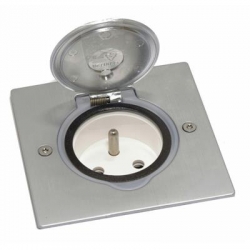 LEGRAND FLOOR BOX puszka podłogowa INOX gniazdo podłogowe z/u IP44