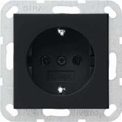 Gira Gniazdo SCHUKO System 55 czarny mat