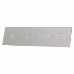 Livolo SREBRNY PANEL SZKLANY 1+1+2+2 701122-64
