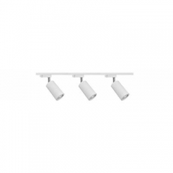Zestaw 3x lampa Parma Track 1F biała z żarówką led gu10 PHILIPS 5W ciepła biała + szynoprzewód 2m kolor biały