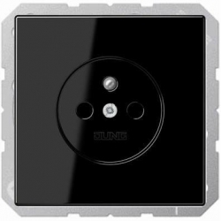 JUNG LS990 gniazdo pojedyncze z/u czarny