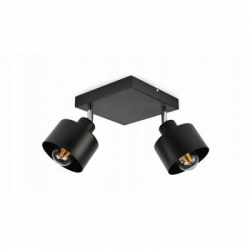 Lampa LOFT ABI P7 czarna 2xE27 plafon 