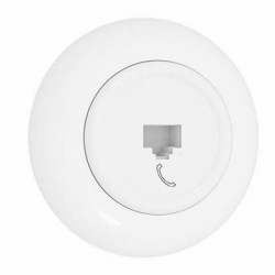 Premiumlux RETROLINE Gniazdo telefoniczne 1 x RJ11 z ramką białe