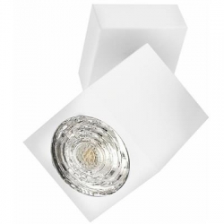 Lampa OSCAR-W/W biała z białym przegubem 1xgu10