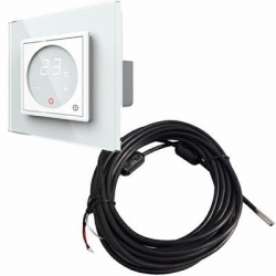 Livolo termostat pokojowy dotykowy biały z podłogowym czujnikiem temperatury komplet z ramką