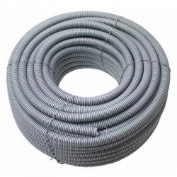 Elektroplast Stróża Rura karbowana 25mm z pilotem szary PVC PIL/50 M/320N 25/19 peszel 50mb (ROLKA) 05.23