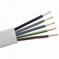 ELTRIM kabel przewód YDYP  5x2,5mm2 100m przewód biały 450/750V