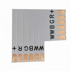 Złączka narożna PCB taśma RGB+CCT 12mm t+t