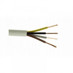 Zamel OWY 4x1,0mm2 H05VV-F biały 1m kabel przewód okrągły warsztatowy 300V