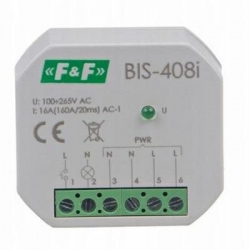 F&F Przekaźnik bistabilny do LED 1Z 16A 230V AC Inrush BIS-408i