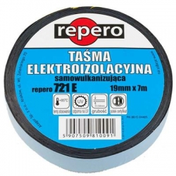 Repero taśma izolacyjna szara 19mmx3m samowulkanizująca się, odporna na UV, temp stos do +85 st C