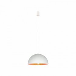 Nowodvorski lampa wisząca HEMISPHERE S E27 x 1 Stal lakierowana Tworzywo sztuczne Biały ~220-230 V MAX: 1x60W