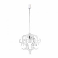 Nowodvorski lampa wisząca KATERINA E27 x 1 Tworzywo sztuczne ABS Szkło Transparentny ~220-230 V MAX: 1x60W