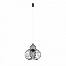Nowodvorski lampa wisząca MEKNES E27 x 1 Stal lakierowana Czarny ~220-230 V MAX: 1x60W