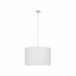 Nowodvorski lampa wisząca ALICE L E27 x 1 Tkanina Stal lakierowana Biały ~220-230 V MAX: 1x60W