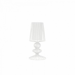 Nowodvorski oprawa stołowa AVEIRO S E27 x 1 Stal lakierowana Tkanina Biały ~220-230 V MAX: 1x40W